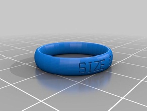 ring-Größe 825 Ringe angepasst 3d print model - Mito3D
