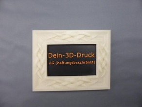 celtic 4x6 Bilderrahmen reinigen Dekor 3d print model - Mito3D