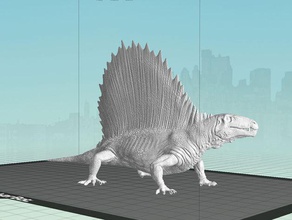 dimetrodon model sculptures dinosaur 3d print model - Mito3D