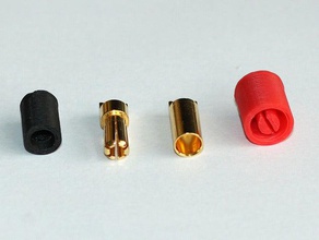 55 mm bullet konnektör kapağı hobi lipo 3d print model - Mito3D