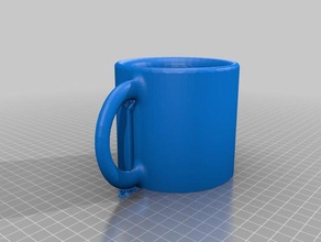 coffee cup kitchen dining mug simple 3d print model - Mito3D