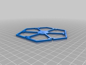 hexagon-Brett-Spiel - Spielzeug Zubehör Spielbrett 3d print model - Mito3D