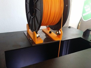 filament bobbin guide 3d printer accessories holder 3d print model - Mito3D