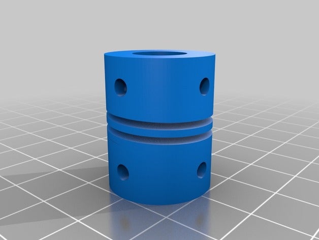 my customized flexible helical coupling 10 5 mm diy 3D print model - Mito3D