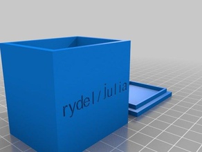 julia customized box containers 3d print model - Mito3D