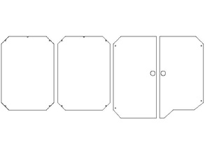 repxl panels doors 3d printer accessories case laser replicator upgrade 3d print model - Mito3D