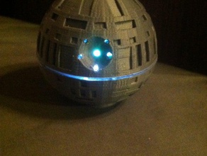 death star top hollowed out allow lights installed 3d printing 3d print model - Mito3D