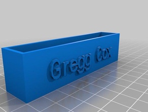 greggcoxcardholder ofis özelleştirilmiş 3d print model - Mito3D