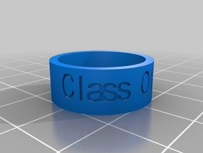 class 2018 rings customized 3d print model - Mito3D
