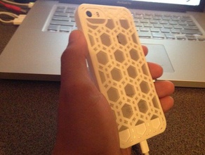 honeycomb-iphone 5s Handy-Fall - Zubehör angepasst 3d print model - Mito3D