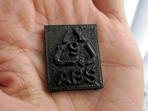 recycle symbol 9 abs plastic 3d printing 3d print model - Mito3D