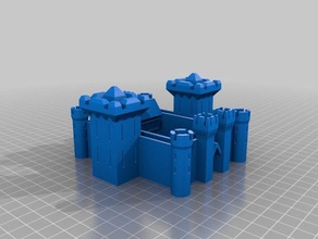bodiam castle des bâtiments structures 3d print model - Mito3D