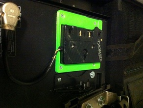 montaggio vesa anton bauer batteria piastra adattatore ikan v17 3d stampa 3d print model - Mito3D