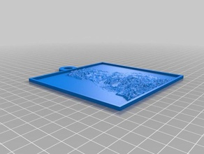 özelleştirilmiş lithopane ters benim 2d sanat 3d print model - Mito3D