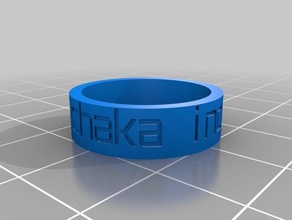 chaka industria anelli personalizzato 3d print model - Mito3D