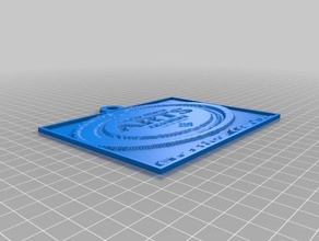 gcaa logo 2d art customized 3d print model - Mito3D