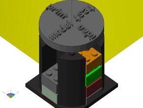 a visualização do progresso de impressão 3d coisas lego-gostos outros openscad gerenciamento projetos 3d print model - Mito3D