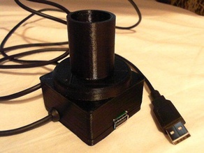 Teleskop-Adapter philips spc900nc Physik Astronomie gezeigten Aufnahmen liegen bei anpassbare kundengebundene customizer scp900nc webcam 3d print model - Mito3D