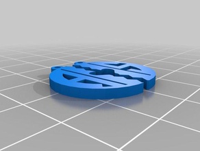 metà cuore monogram pendant gioielli personalizzato 3d print model - Mito3D