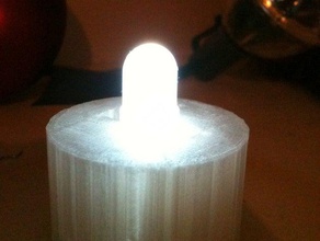 throwie votive household supplies candle led light tea 3d print model - Mito3D