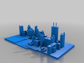 my virtual city 3d printing town 3d print model - Mito3D