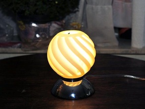 twilamp Dekor Haushalt Lampenschirm verdrehen 3d print model - Mito3D
