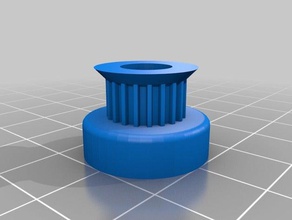 paramétrico polia 20t 8mm de diâmetro 3d a impressora partes personalizado 3d print model - Mito3D