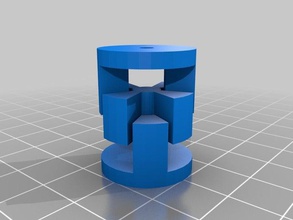 parametrico spider accoppiamento parti openscad 3d print model - Mito3D