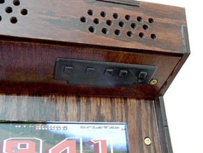 porta-pi bouton du couvercle panneau vidéo jeux d'arcade mame paramétrique portapi porta pi raspi 3d print model - Mito3D