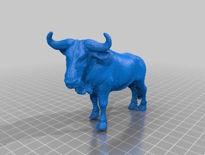 gnu animaux la statue jouet 3d print model - Mito3D