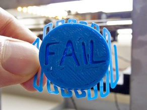 fail coin coins badges circle circular ironic quick print round test 3d print model - Mito3D