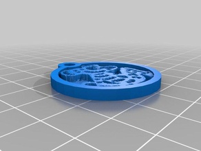 my customized keychain lithopane -monkey keychains 3d print model - Mito3D