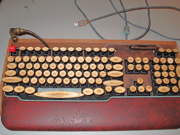 steampunk teclado otros 3D print model - Mito3D