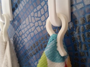 strong towel clip bathroom holder 3d print model - Mito3D
