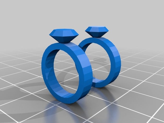 Hochzeit 3d drucken ring 3D print model - Mito3D