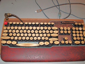 steampunk keyboard other 3d print model - Mito3D
