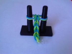 telar de la banda los dedos las pulseras goma pulsera 3d print model - Mito3D