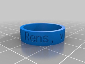 vr6 rings customized 3d print model - Mito3D