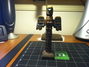 totem-pole-2 Skulpturen Kunst Kultur indian native american scan 3d print model - Mito3D