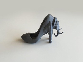 mammoth high heel shoe other 3d print model - Mito3D