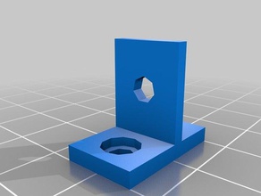 openbeam endstop sahibi 3d yazıcı parçalar beamstock kossel rostock'ta 3d print model - Mito3D