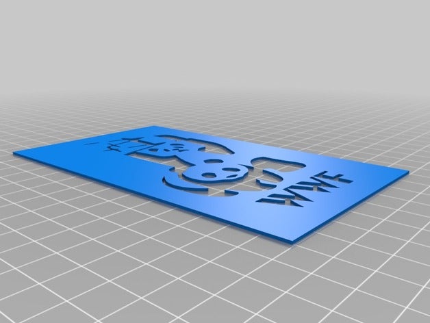 le wwf art outils personnalisé 3D print model - Mito3D