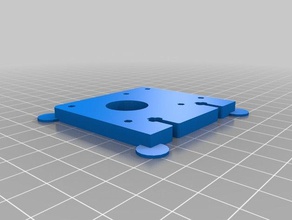 3d printable replacement parts plastruder mk6 support 175mm plate printer openscad spare part tyndall 3d print model - Mito3D