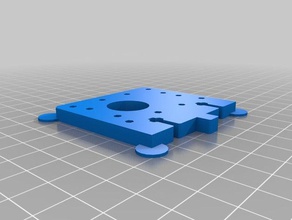 3d imprimable des pièces de rechange plastruder mk6 plaque support l'imprimante openscad tyndall 3d print model - Mito3D