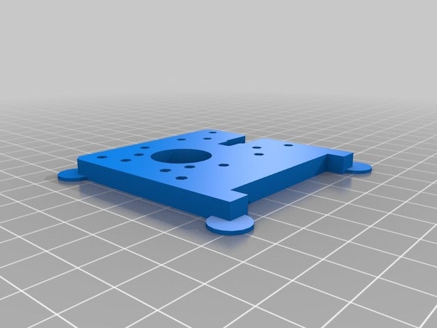 3d stampabile parti di ricambio plastruder mk piastra supporto la stampante openscad replacementparts tyndall 3D print model - Mito3D