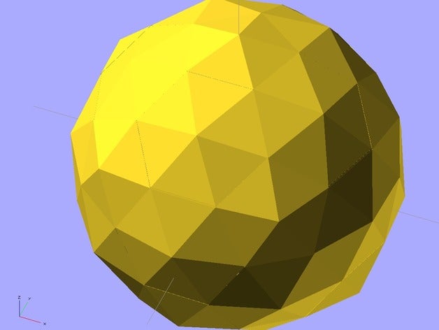 ekobots jeodezik matematik sanat geometri geometrik hexagon matematiksel pentagon 3D print model - Mito3D
