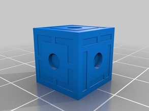 magnetic setting stackable dice sketch up 3d print model - Mito3D