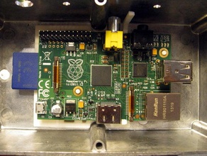 raspberry pi clip computer caso raspi 3d print model - Mito3D