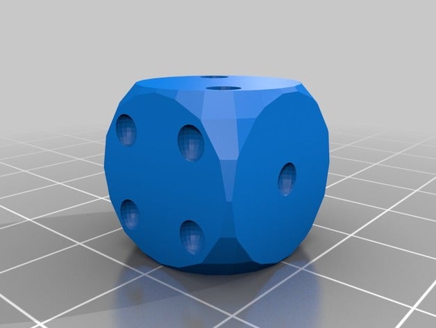 european w6 dice customized 3D print model - Mito3D