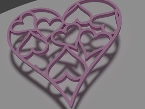kalp kolye takı amulet hediye 3d print model - Mito3D